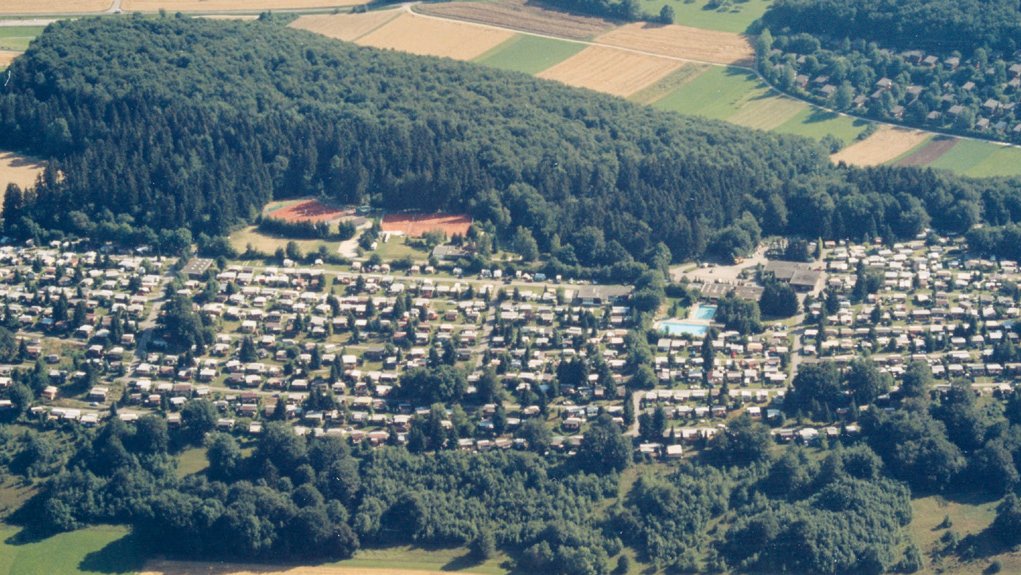 Luftbild vom Alb-Camping Westerheim