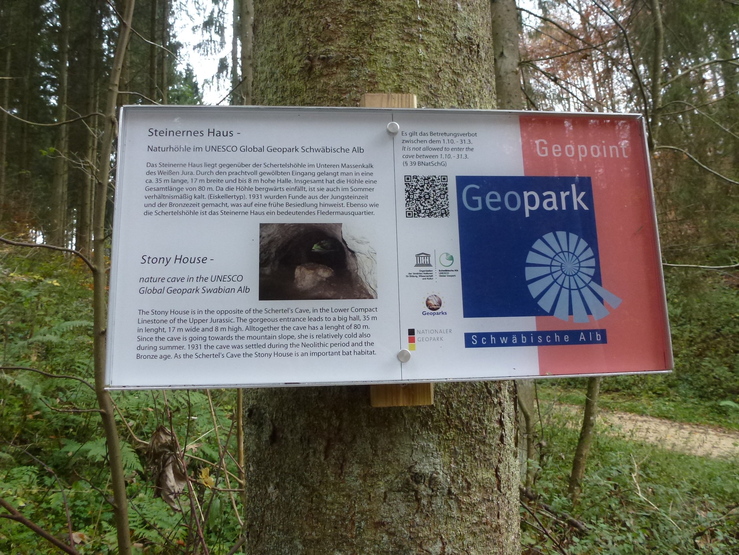 Geopark Informationsschild